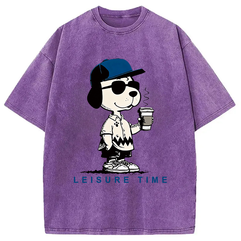 Modecanvas Dodger Dog Vintage Japanese Washed T-Shirt