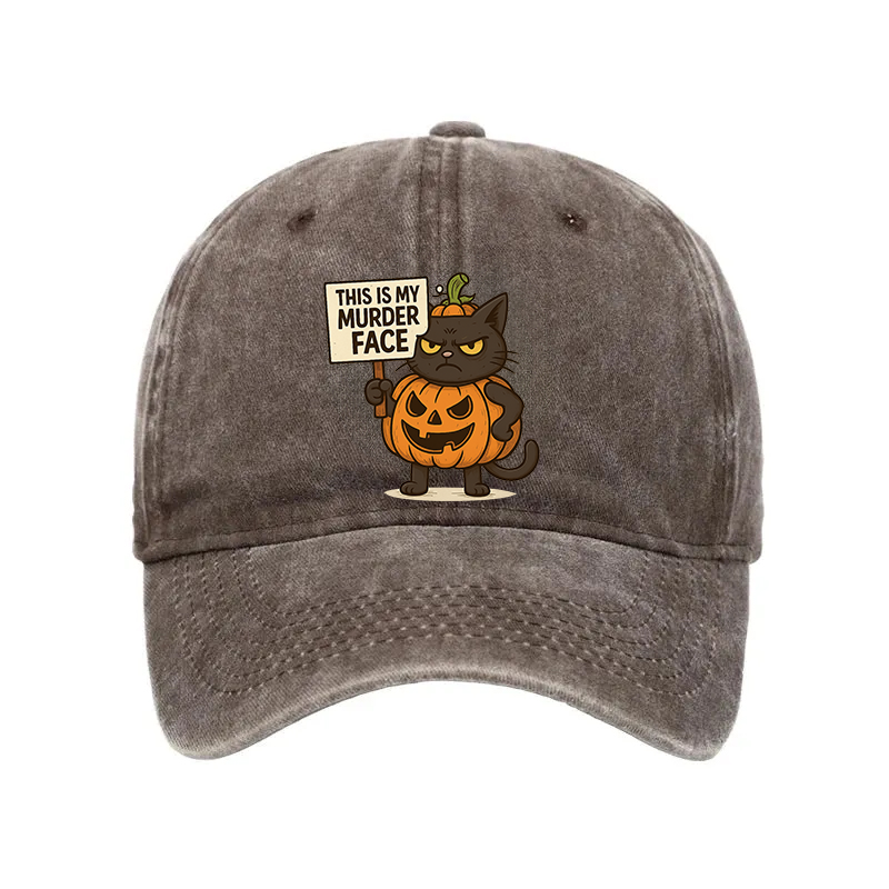 Modecanvas This Is My Murder Face Washed Cap-modecanvas