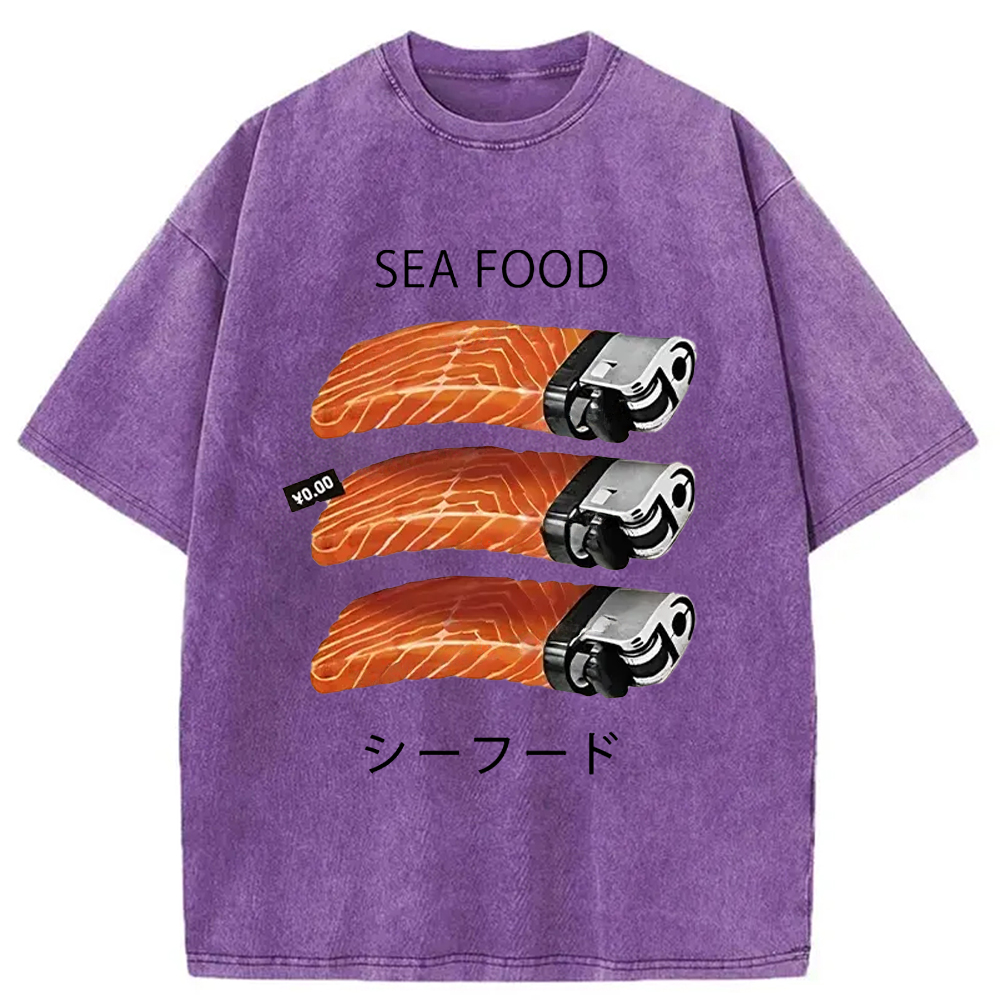 Modecanvas Salmon Lighter Washed T-Shirt