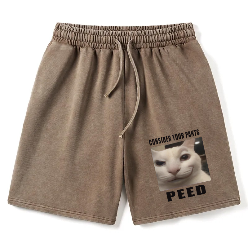Modecanvas Consider Your Pants Peed Meme Washed Short