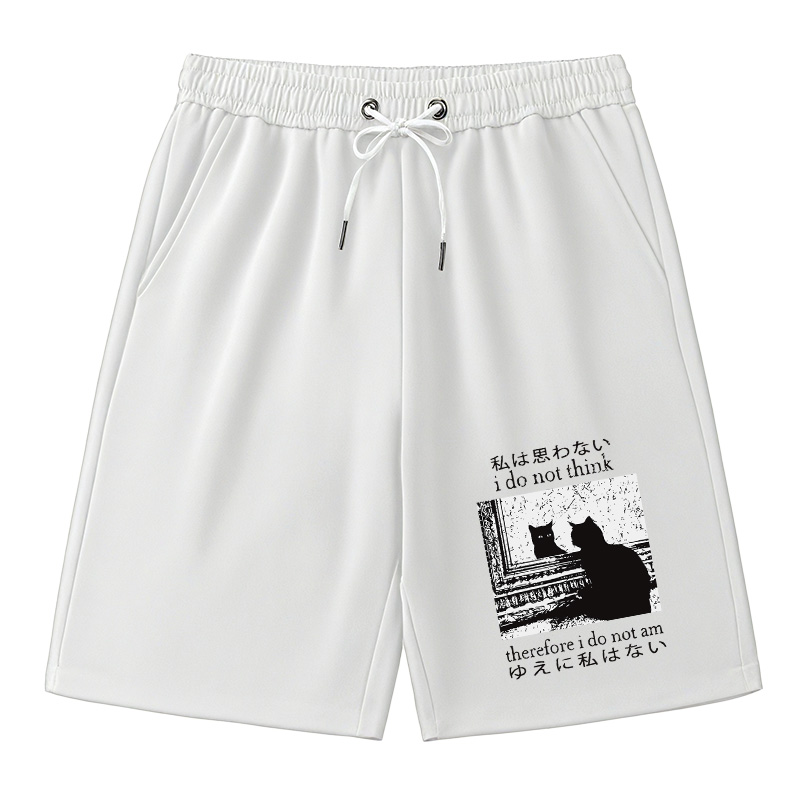 Modecanvas Thinking Cat Classic Short