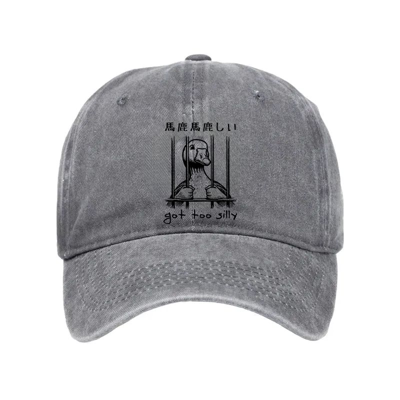 Modecanvas Got Too Silly Washed Cap-modecanvas