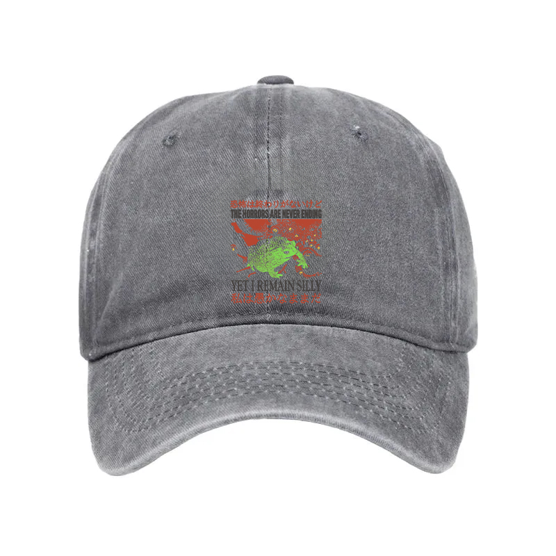 Modecanvas The Horrors are Never Ending Washed Cap-modecanvas