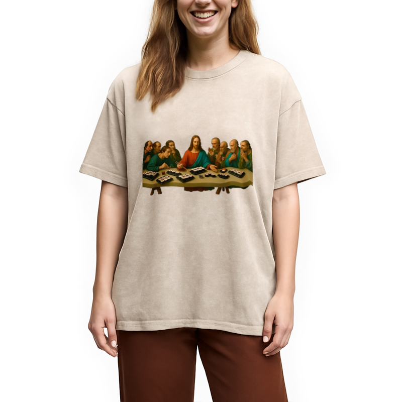 Modecanvas The Last Sush Washed T-Shirt