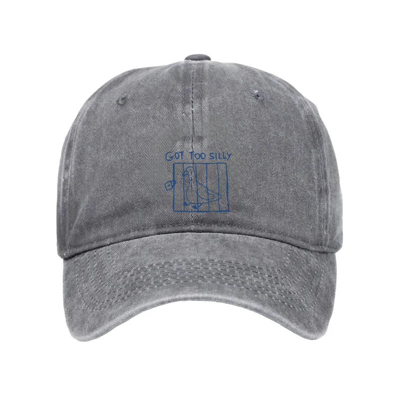 Modecanvas Got Too Silly Meme Washed Cap-modecanvas
