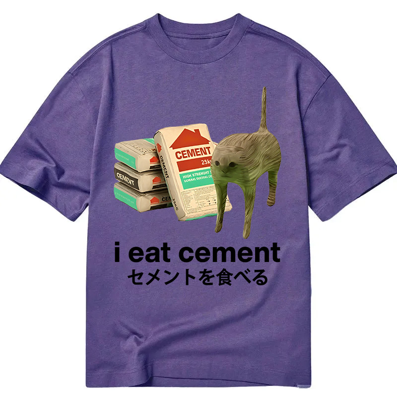 Modecanvas I Eat Cement DTG Printing Classic T-Shirt-modecanvas