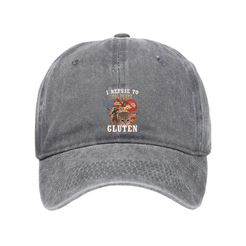 Modecanvas I Refuse to Tolerate Gluten Washed Cap-modecanvas