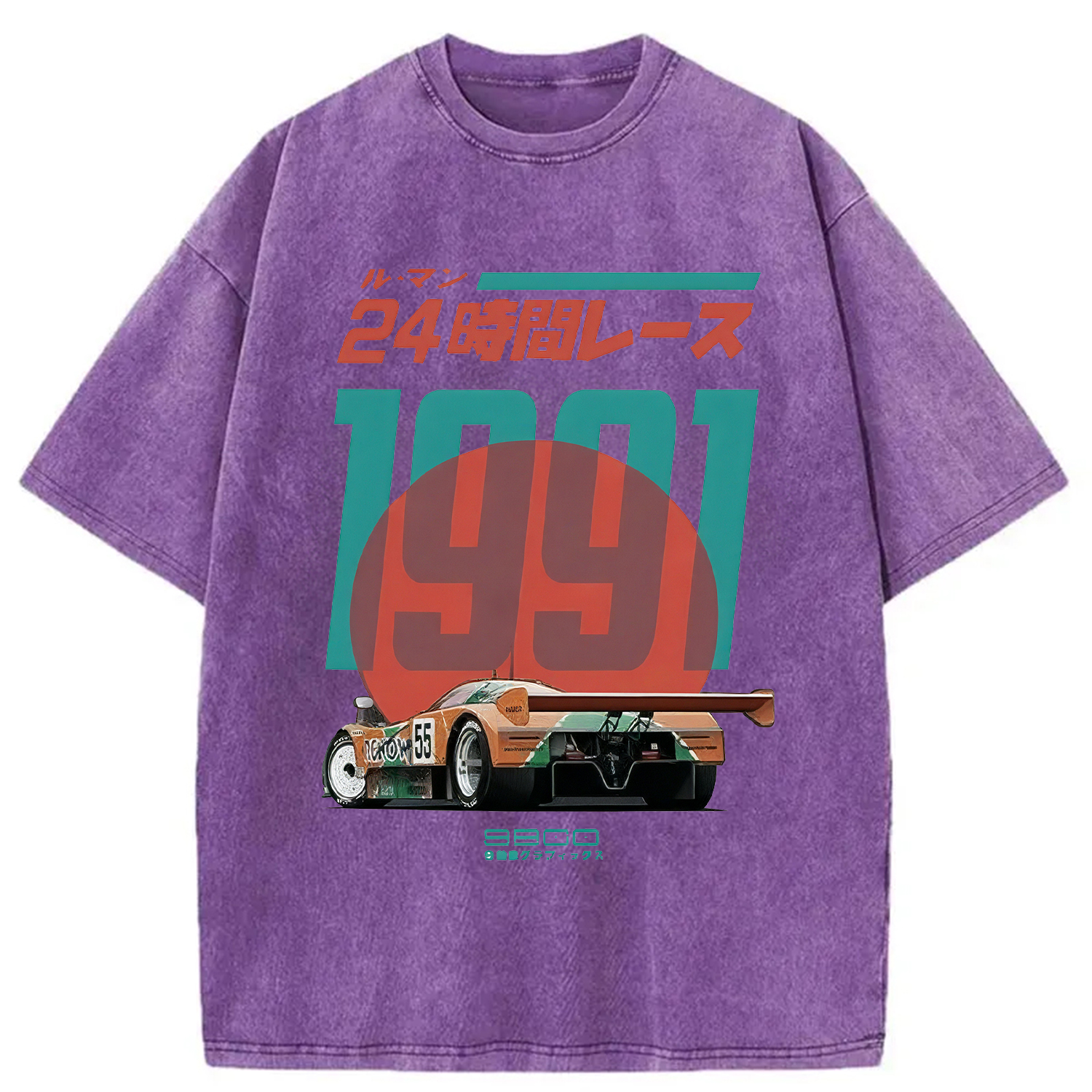 Modecanvas 24-hour Racing Japanese Washed T-Shirt