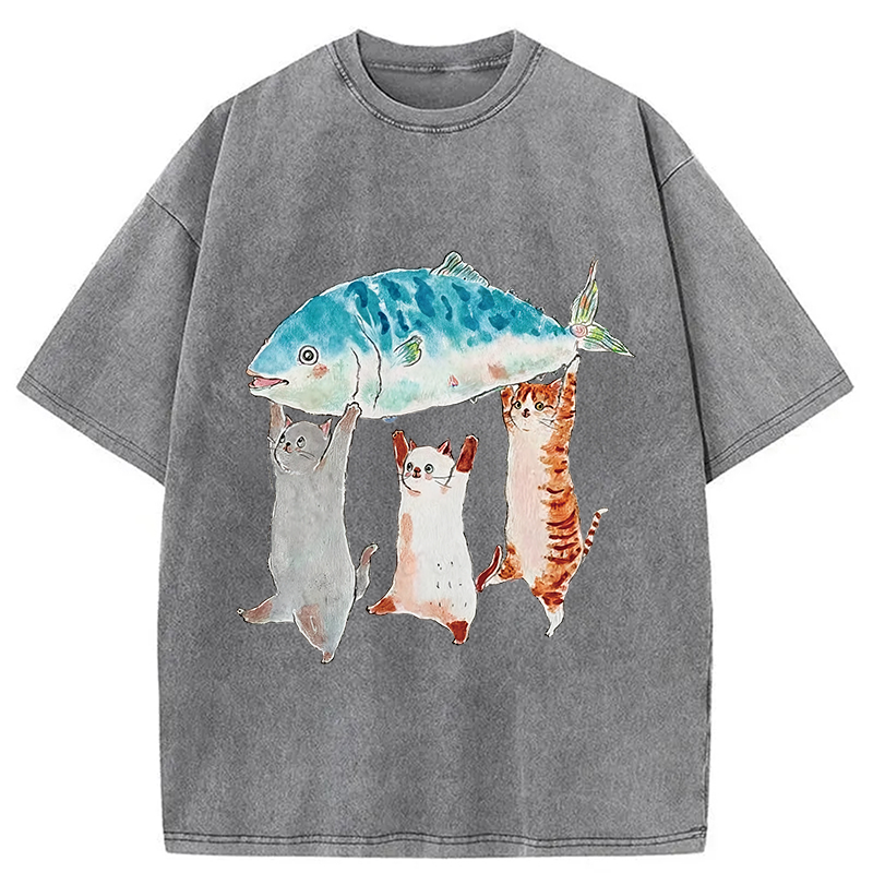 Modecanvas The Joy Of Harvest Washed T-Shirt