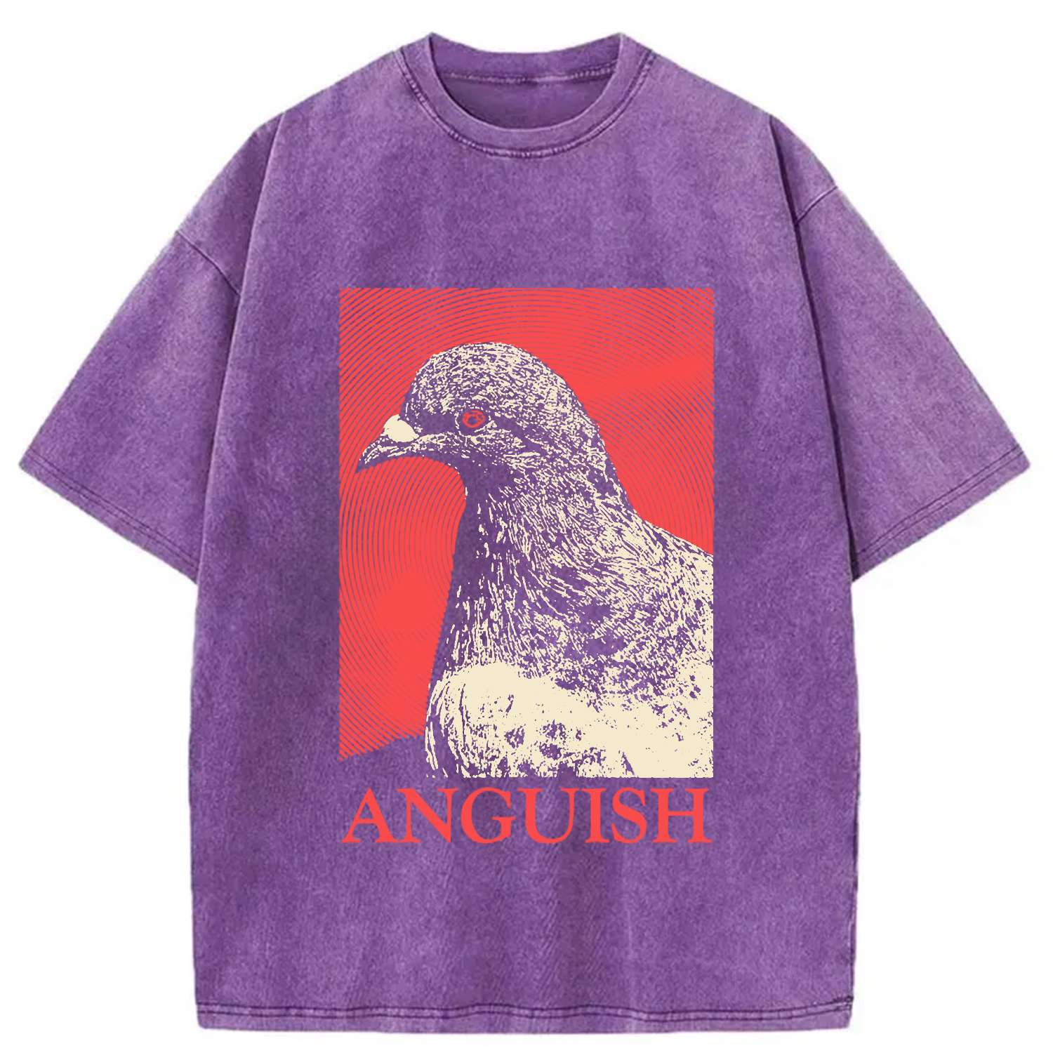 Modecanvas The Weight of Urban Anguish Washed T-Shirt-modecanvas