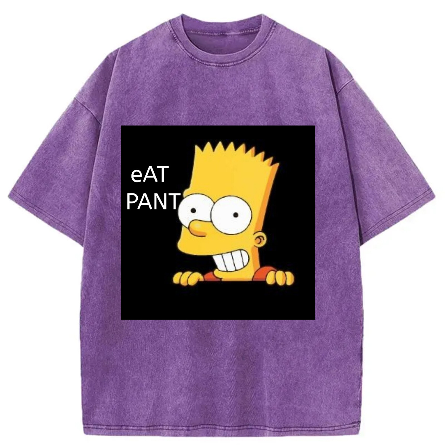 Modecanvas Eat Pant Funny Washed T-Shirt