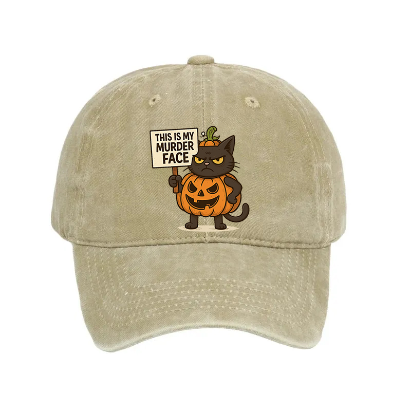 Modecanvas This Is My Murder Face Washed Cap-modecanvas
