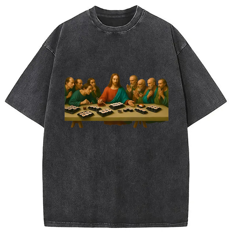 Modecanvas The Last Sush Washed T-Shirt