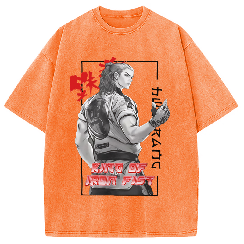 Modecanvas TEKKEN Hwoarang Anime Washed T-Shirt