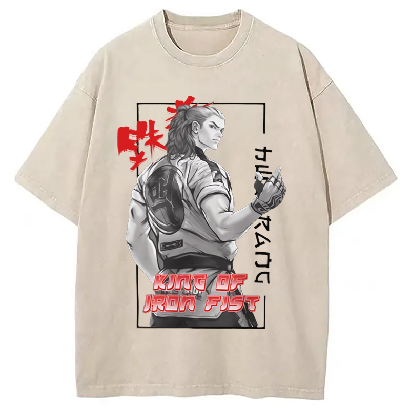 Modecanvas TEKKEN Hwoarang Anime Washed T-Shirt