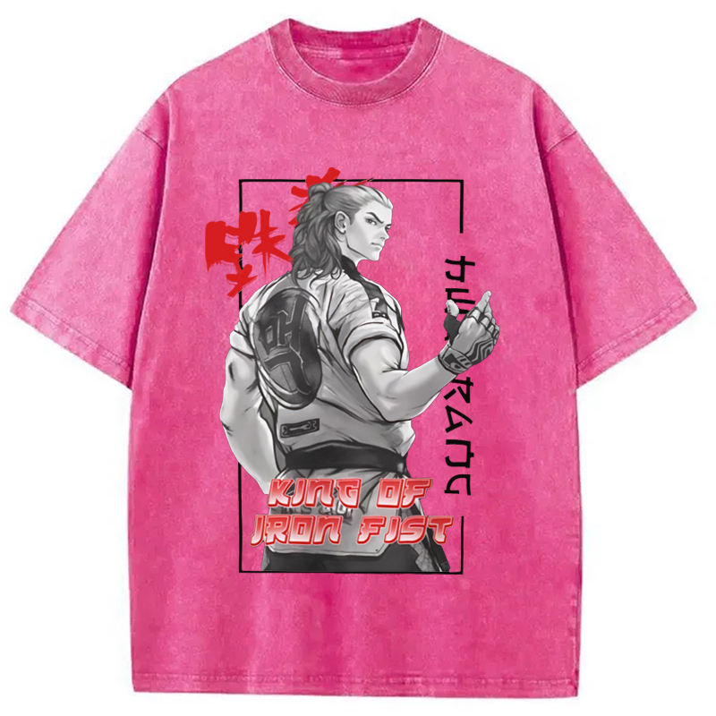 Modecanvas TEKKEN Hwoarang Anime Washed T-Shirt
