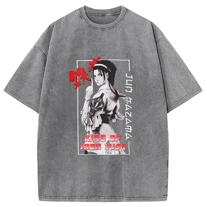 Modecanvas TEKKEN Jun Kazama Washed T-Shirt