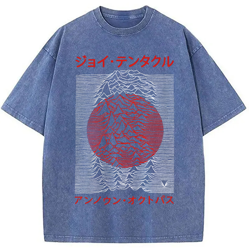 Modecanvas Retro Music Washed T-Shirt
