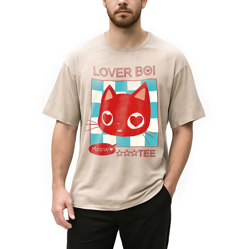 Modecanvas Lover Boi Washed T-Shirt