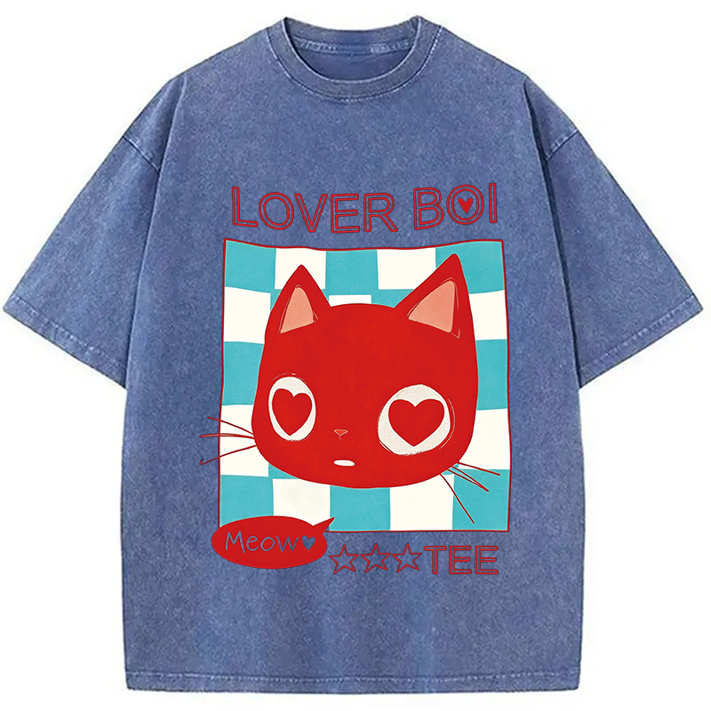Modecanvas Lover Boi Washed T-Shirt