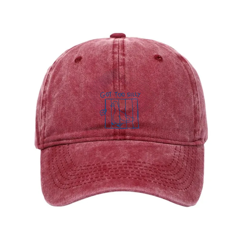 Modecanvas Got Too Silly Meme Washed Cap-modecanvas