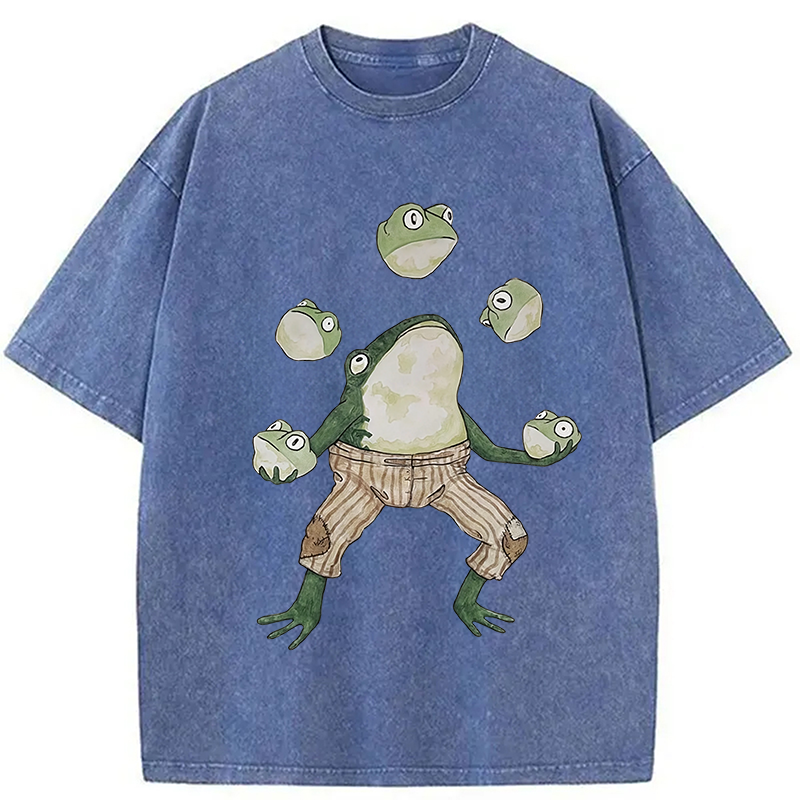 Modecanvas Frog Acrobatic Master Washed T-Shirt