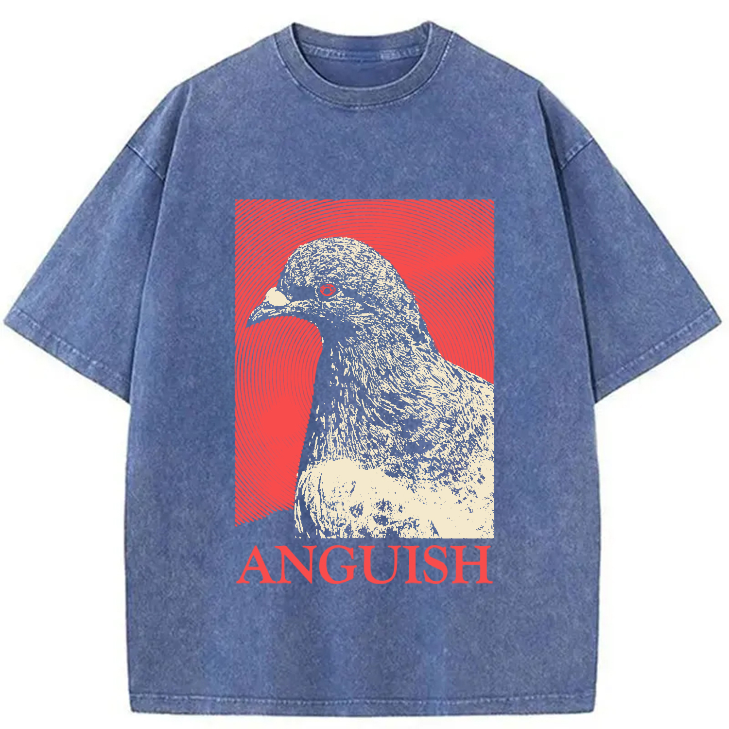 Modecanvas The Weight of Urban Anguish Washed T-Shirt-modecanvas
