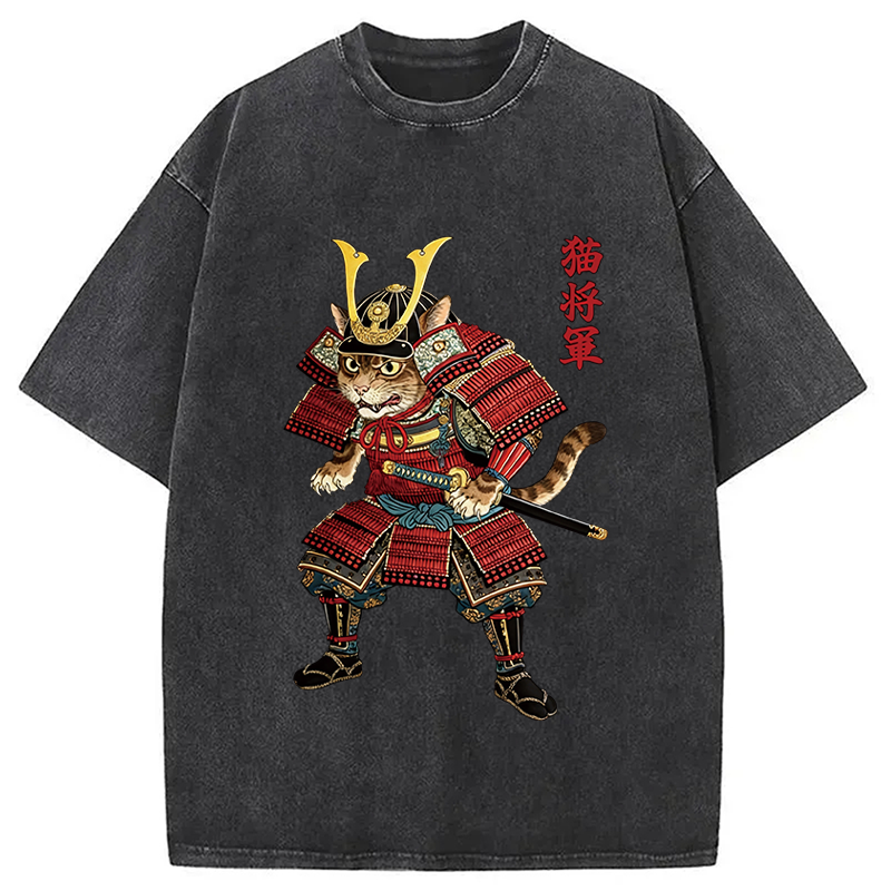 Modecanvas Cat General DTG Printing Washed T-Shirt
