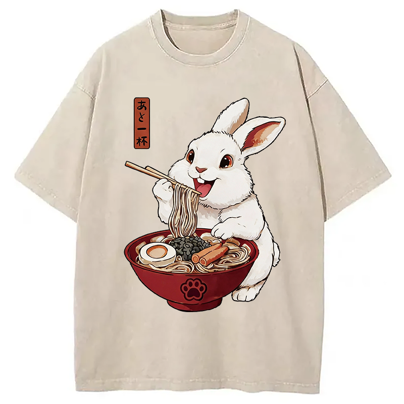 Modecanvas One More Bowl DTG Printing Washed T-Shirt