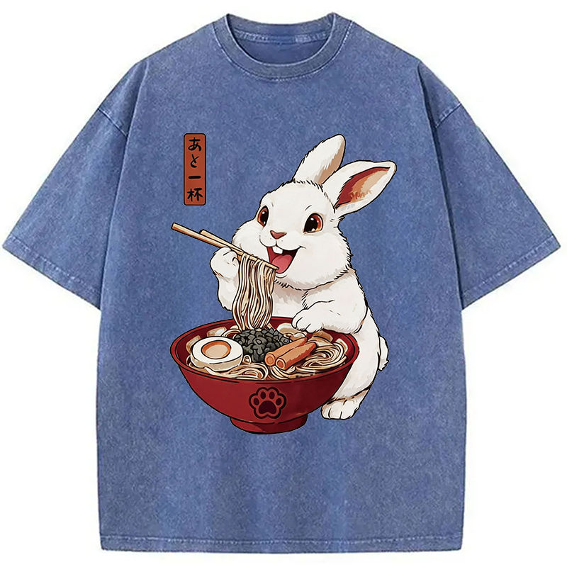 Modecanvas One More Bowl DTG Printing Washed T-Shirt