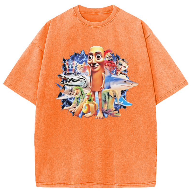 Modecanvas Tung Tung Tung Washed T-Shirt