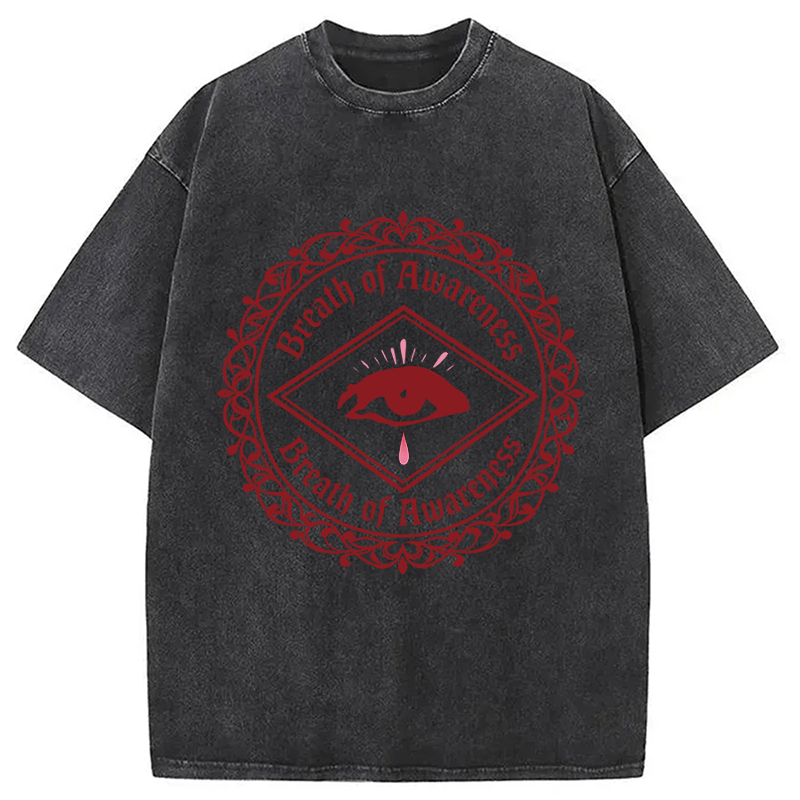 Modecanvas Breath Of Awareness DTG Printing Washed T-Shirt