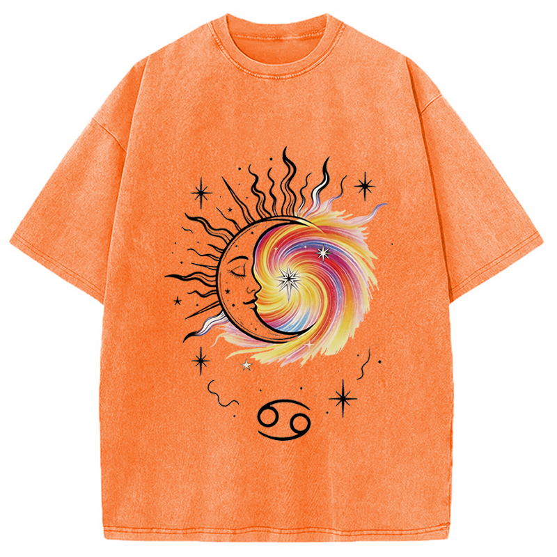 Modecanvas Balance Of Light And Soul? DTG Printing Washed T-Shirt