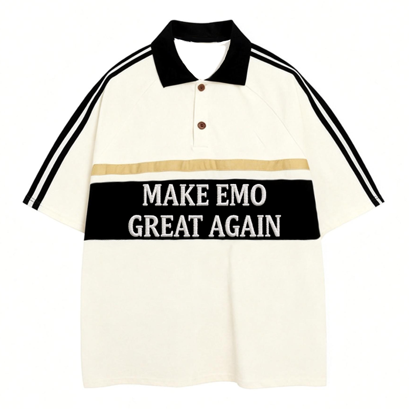 Modecanvas MEGA Polo Embroidered T-Shirt