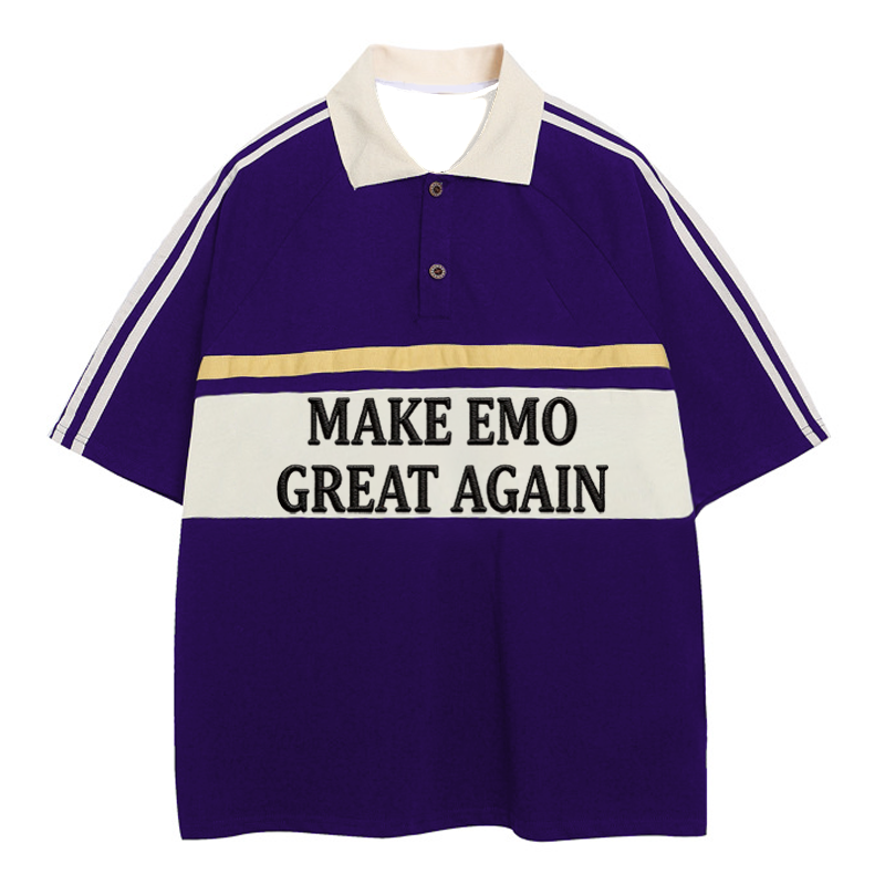 Modecanvas MEGA Polo Embroidered T-Shirt