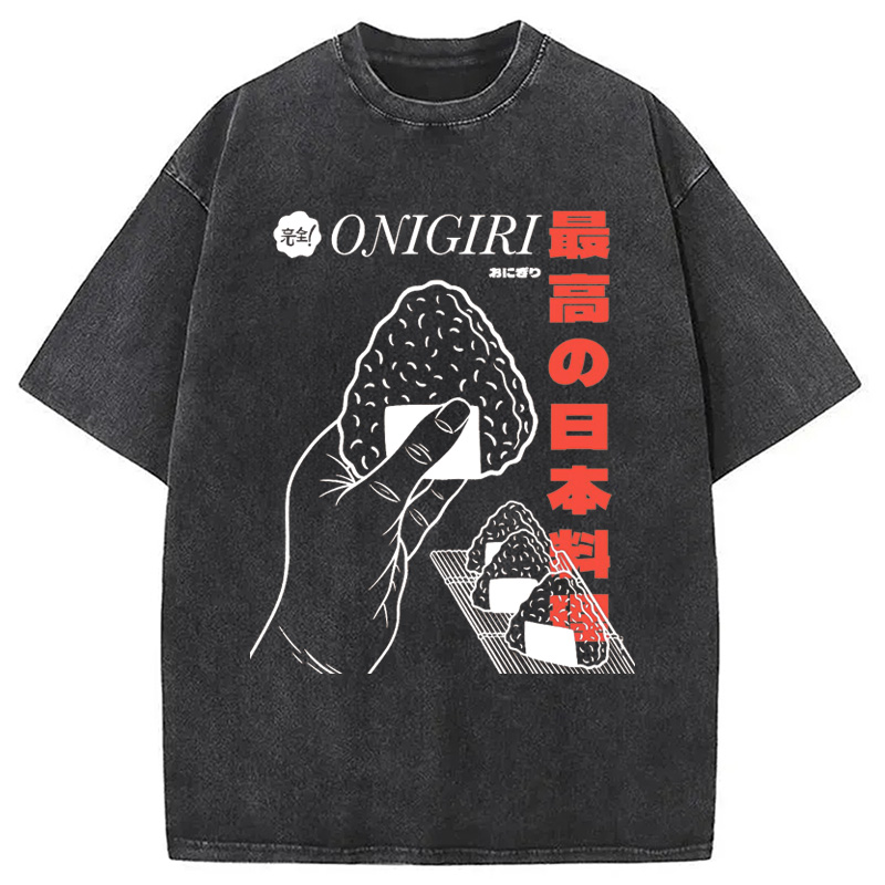 Modecanvas Top Japanese Cuisine Washed T-Shirt