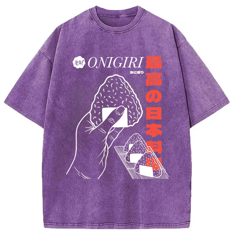 Modecanvas Top Japanese Cuisine Washed T-Shirt