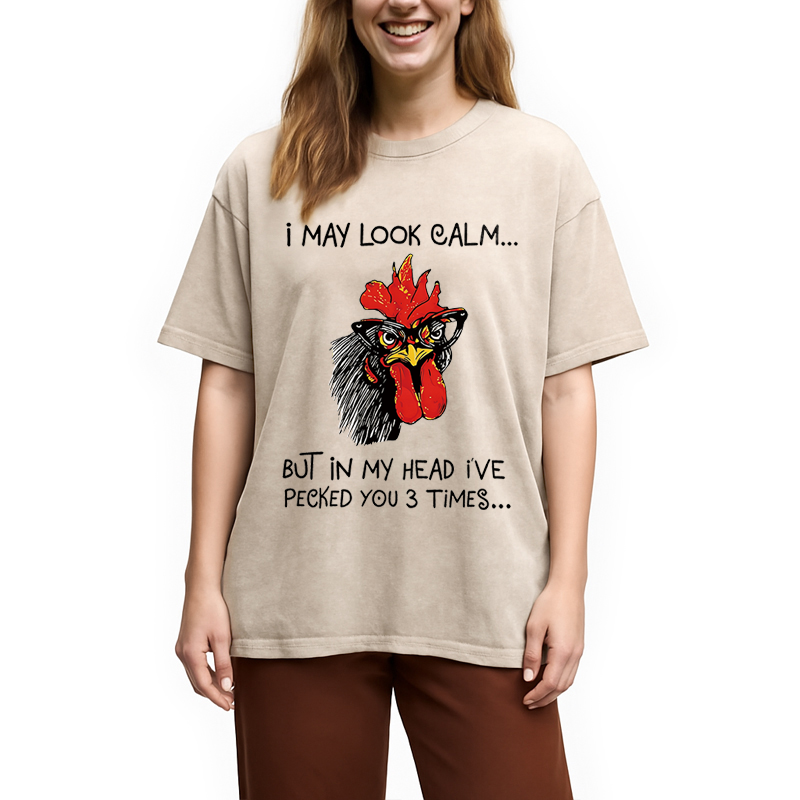Modecanvas Inner Rebellion DTG Printing Washed T-Shirt-modecanvas