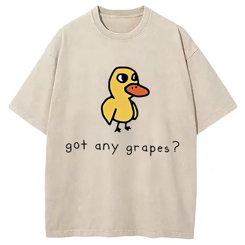 Modecanvas Got Any Grapes? DTG Printing Washed T-Shirt