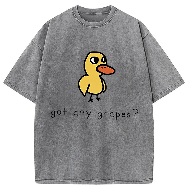 Modecanvas Got Any Grapes? DTG Printing Washed T-Shirt