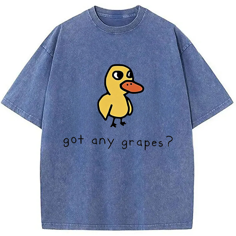 Modecanvas Got Any Grapes? DTG Printing Washed T-Shirt