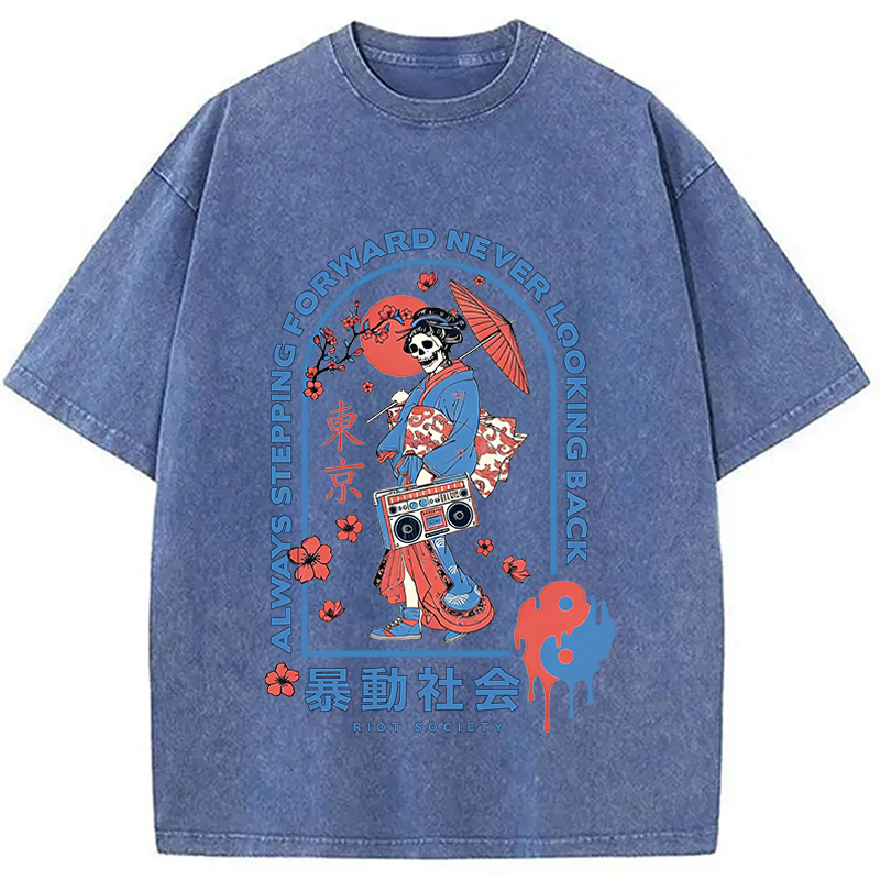 Modecanvas Riot Society DTG Printing Washed T-Shirt
