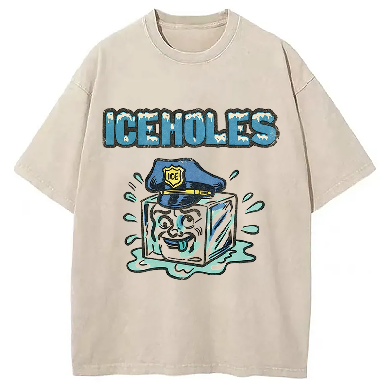 Modecanvas ICEHOLES DTG Printing Washed T-Shirt