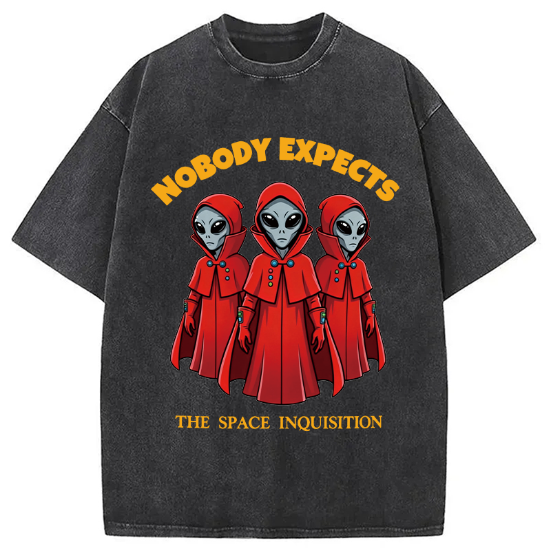 Modecanvas Alien Space Inquisition DTG Printing Washed T-Shirt