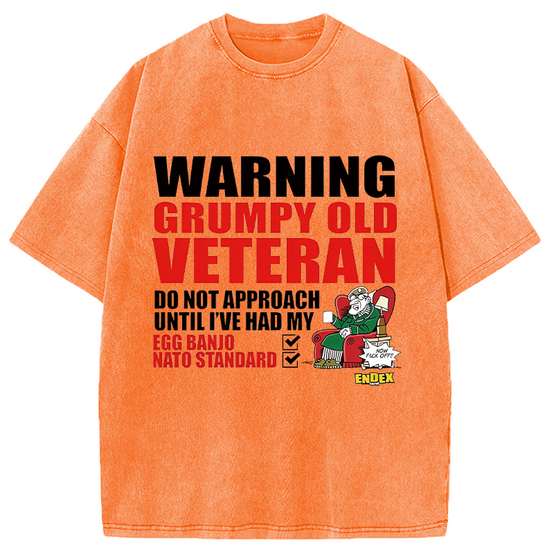 Modecanvas Do Not Approach DTG Printing Washed T-Shirt