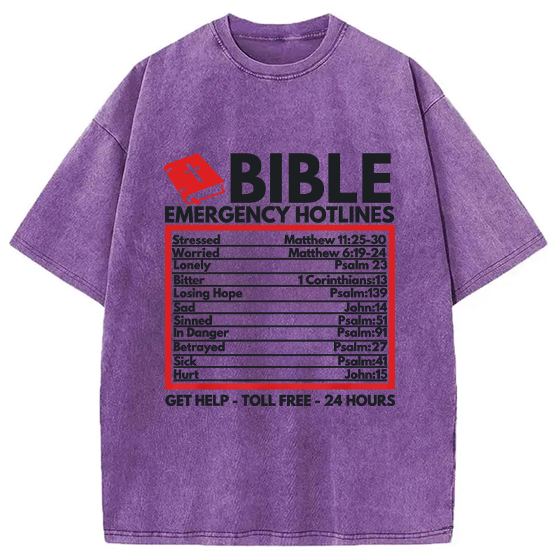 Modecanvas Funny Christian Jesus DTG Printing Washed T-Shirt