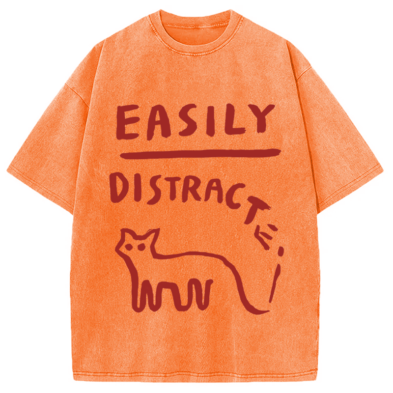 Modecanvas Easily Distracat DTG Printing Washed T-Shirt