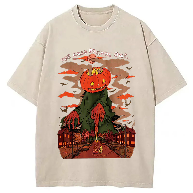 Modecanvas The Cree Ps Cime Out DTG Printing Washed T-Shirt