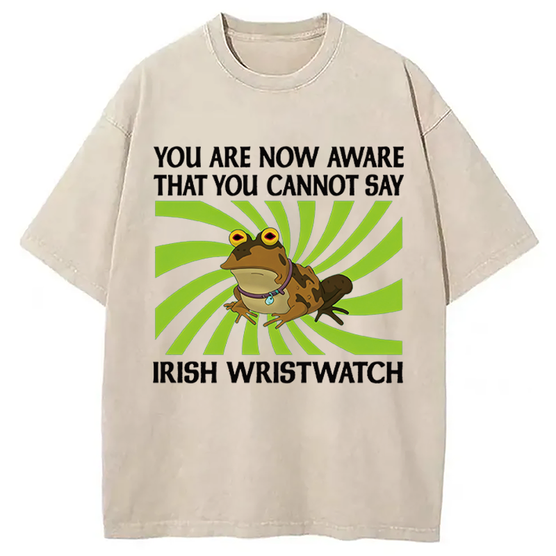 Modecanvas IRISH WRISTWATCH Washed T-Shirt-modecanvas
