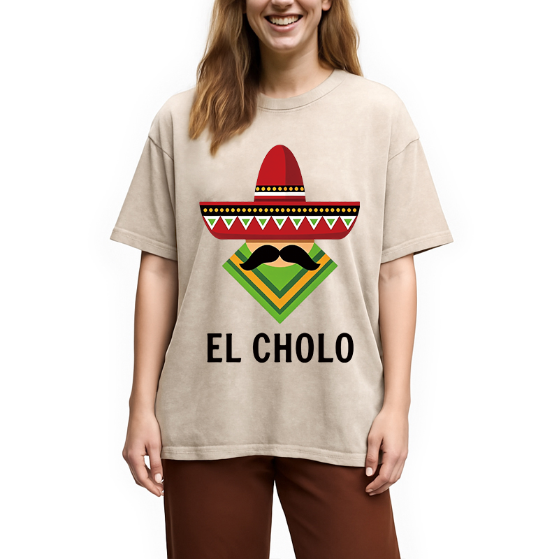 Modecanvas El Cholo DTG Printing Washed T-Shirt